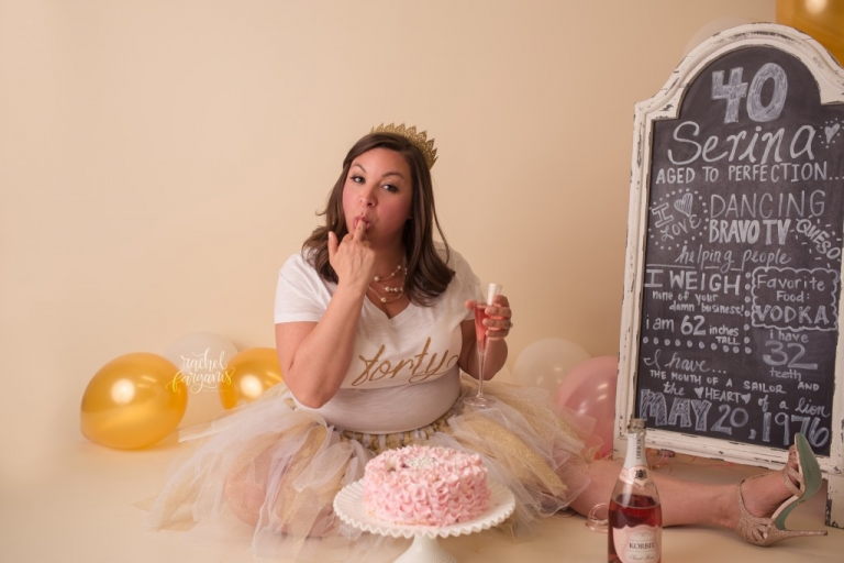 Adult Cake Smash www.rachelfarganisphotography.com